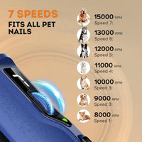 Rechargeable Dog Nail Grinder for Home Grooming