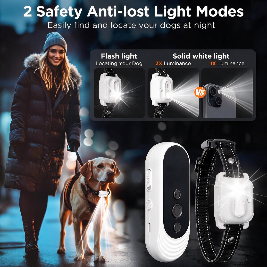 Dog Training Collar with Wireless Remote Control