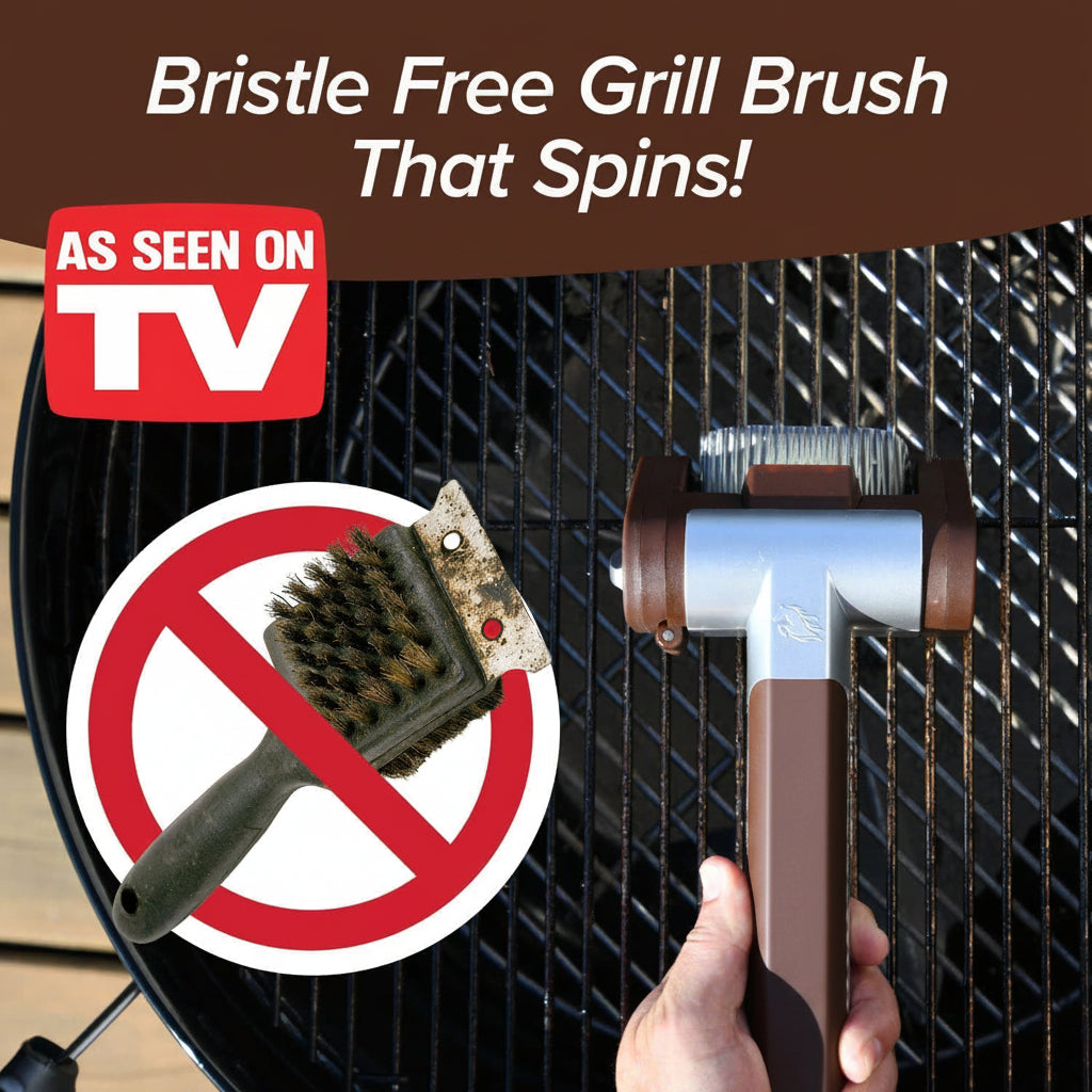 Rechargeable powered cleaner for compatible grill grates