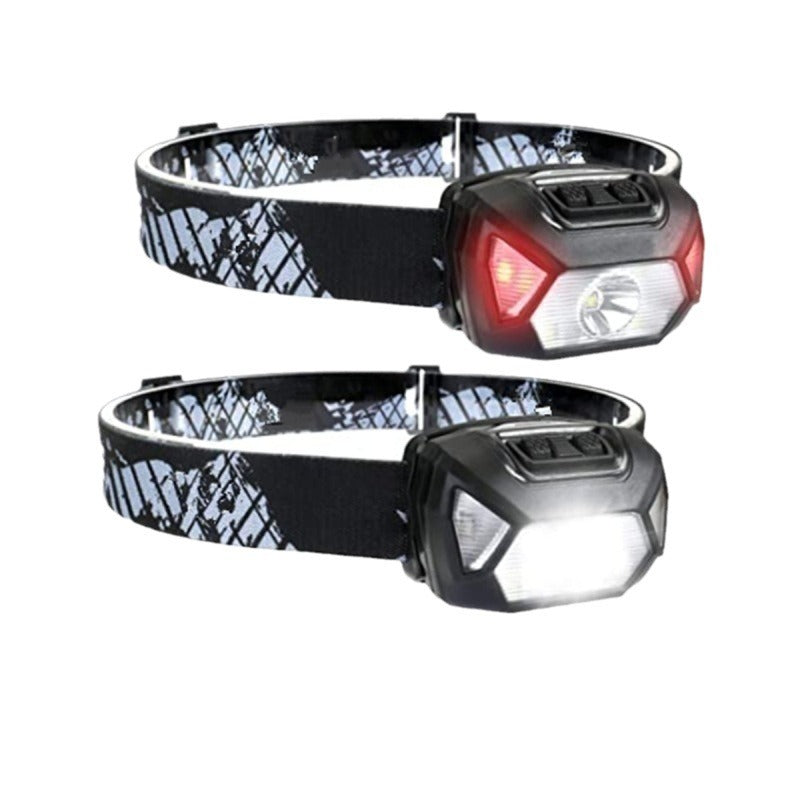 Rechargeable headlamp with high lumen brightness for camping and hiking