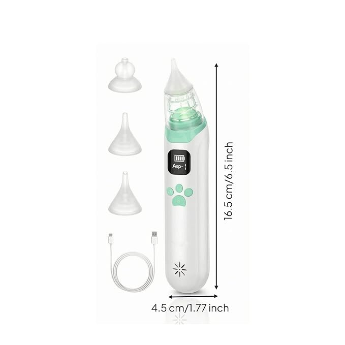 Rechargeable electric infant nose cleaning device
