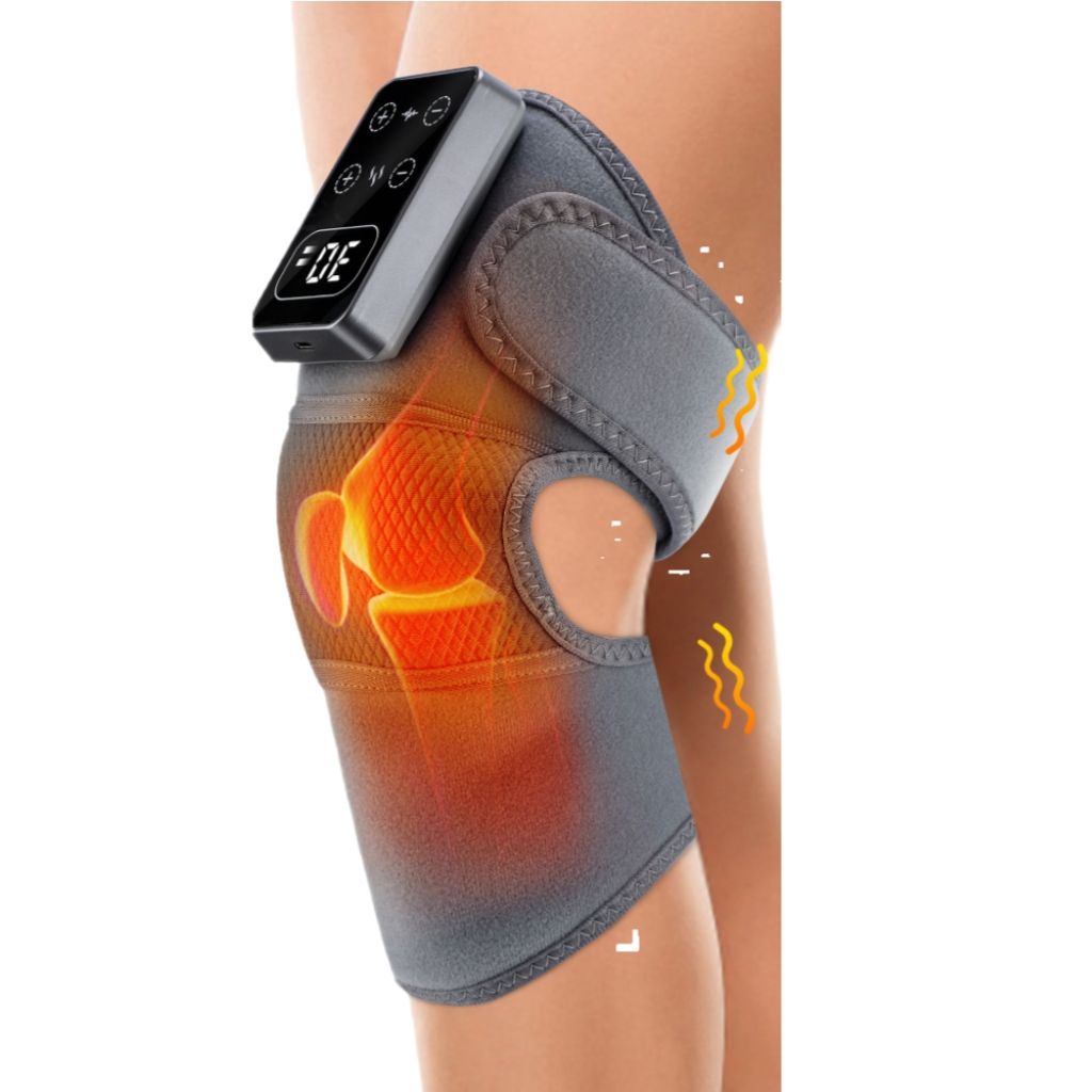 Rechargeable heated knee wrap with 3000mAh battery