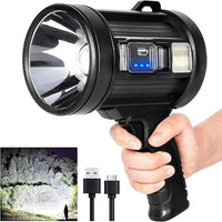 Rechargeable LED Spotlight 2000000 Lumens for Outdoor Use
