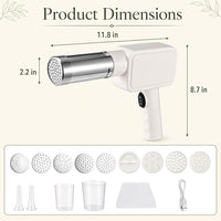 Rechargeable noodle maker for homemade pasta preparation