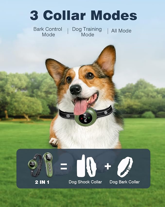 Rechargeable Pet Collar Device With Wireless Remote