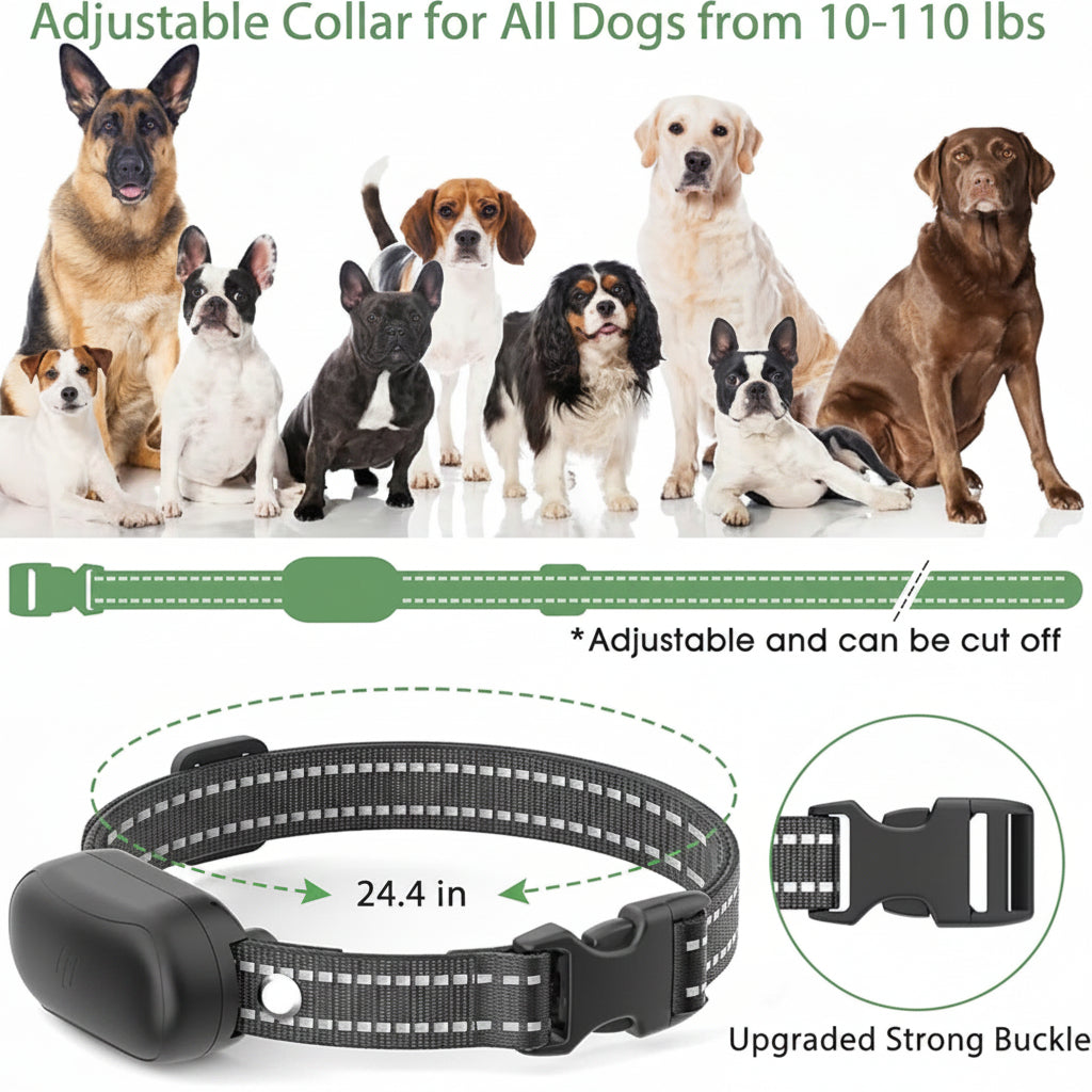 Rechargeable Pet Collar Set With Remote Controller