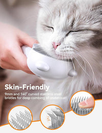 rechargeable pet hair removal brush for cats and dogs