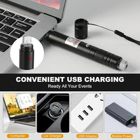 Rechargeable pointer with USB charging support