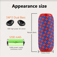 Rechargeable portable speaker with simple button layout and modern design