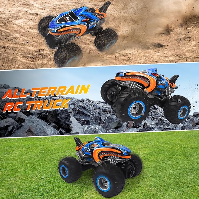 Rechargeable RC monster truck for recreational play