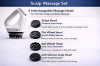 Rechargeable scalp and body massager with ergonomic loop handle