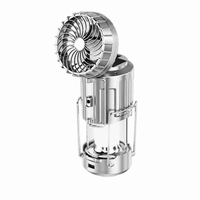 Rechargeable Solar Camping Fan Light with Portable LED Lantern