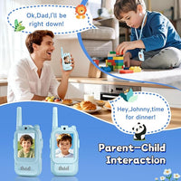 Rechargeable video walkie talkies for kids family games