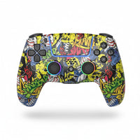 Rechargeable wireless gamepad controller with ergonomic grip design