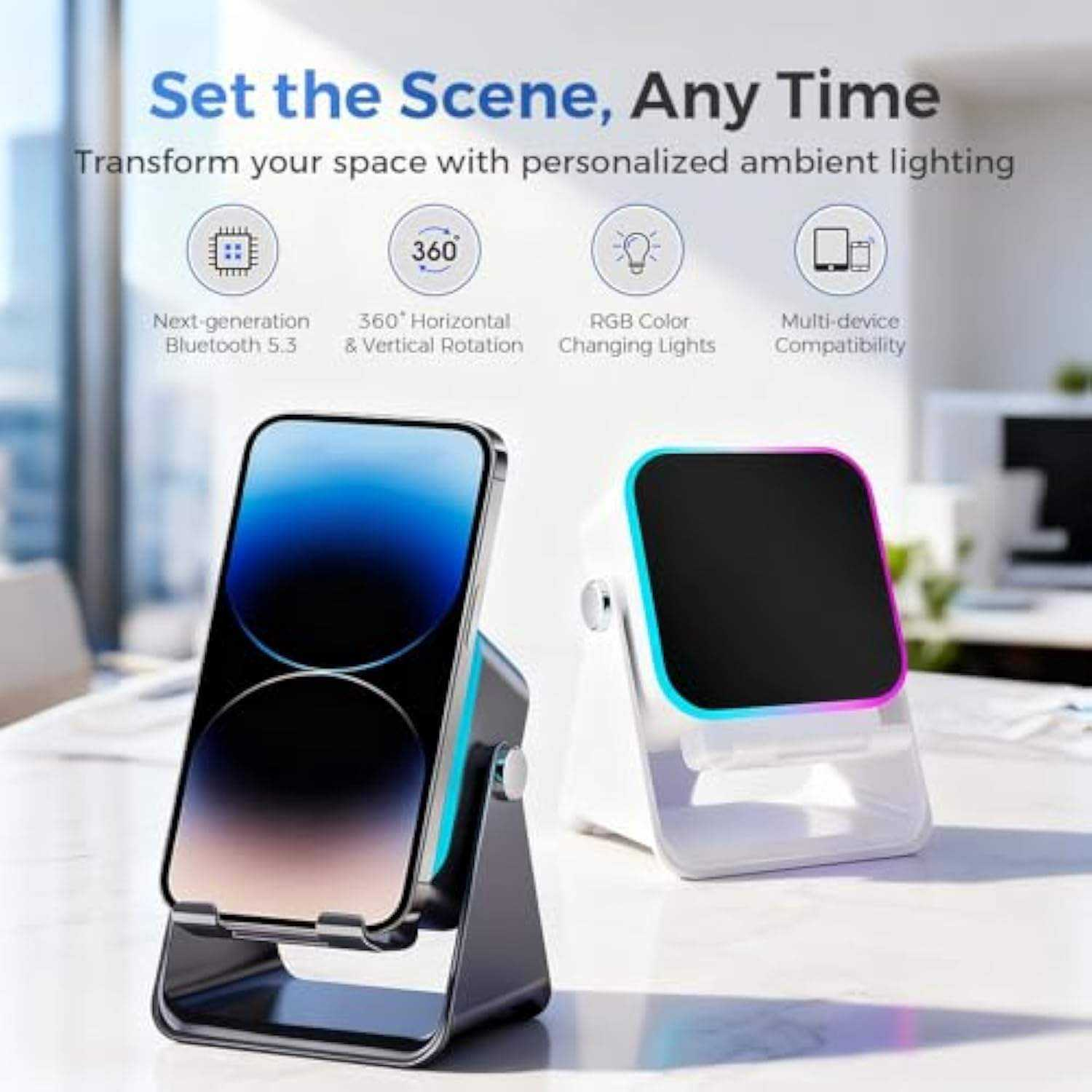 Rechargeable wireless speaker stand design