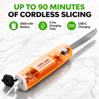 heated butter knife with ready light indicator