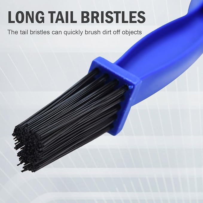 Red Chain Cleaning Brush for Removing Dirt and Grease from Motorcycle Chains