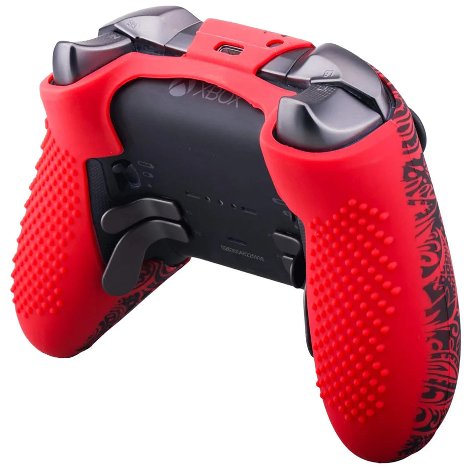 Red silicone controller skin for compatible Elite Series 2 style controller