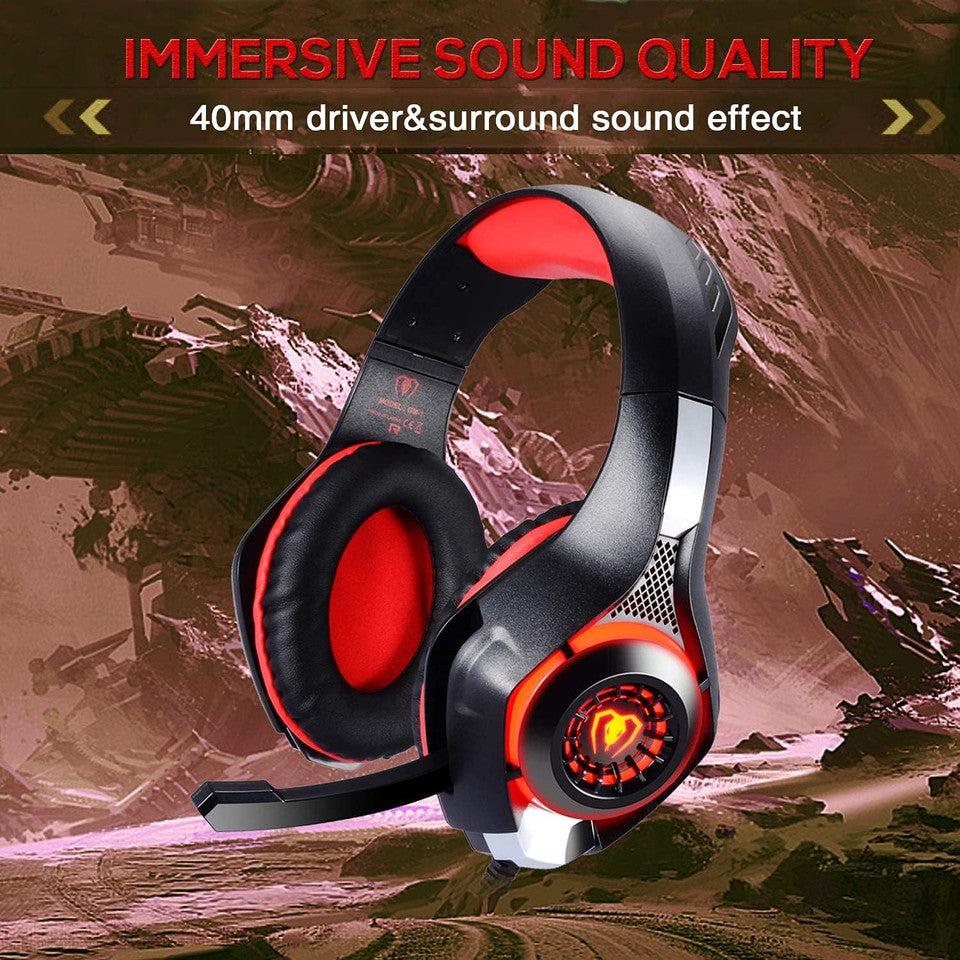 Soft over-ear cushions for comfortable gaming headset