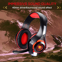Soft over-ear cushions for comfortable gaming headset