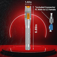 Red light pen detecting fiber optic cable faults