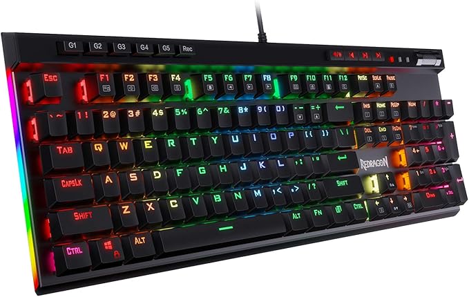 Redragon K580 VATA RGB mechanical gaming keyboard on a white background