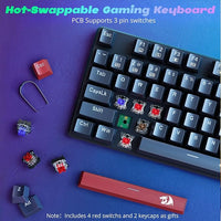 Redragon keyboard PBT keycaps close up
