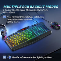 Redragon keyboard macro keys close up
