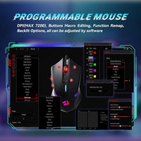 Redragon gaming mouse RGB close up