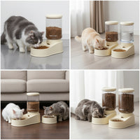 Refillable Automatic Pet Food And Water Bowl With Stable Base