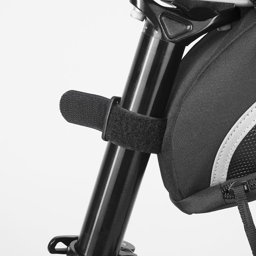 Reflective bike accessory pouch for road and mountain cycling