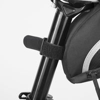 Reflective bike accessory pouch for road and mountain cycling