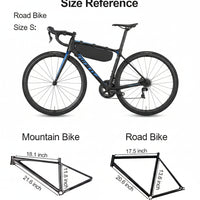 Reflective bicycle frame bag for better visibility during rides