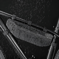 Reflective bicycle frame bag for improved visibility during rides