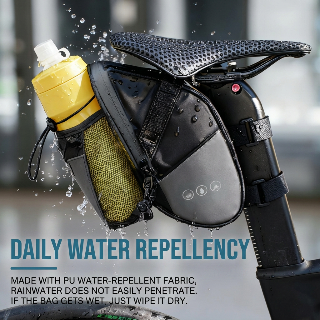 Reflective cycling tail bag for bike seat