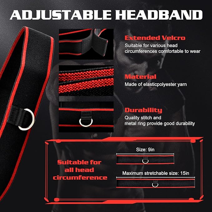 Reflex Training Ball Attached to Adjustable Headband for Boxing Practice