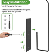 Bathroom toilet paper holder with magnetic mounting system