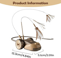 Remote Control Cat Toy with Moving Racing Car Design