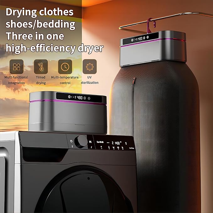 Portable clothes dryer with remote control operation