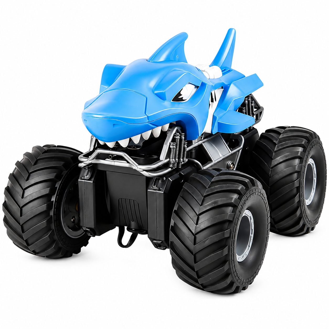 Remote control dinosaur car with amphibious stunt design