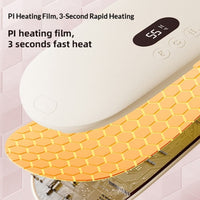 Heated waist belt supplied with a wireless remote control
