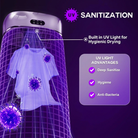 Portable laundry dryer with remote control operation