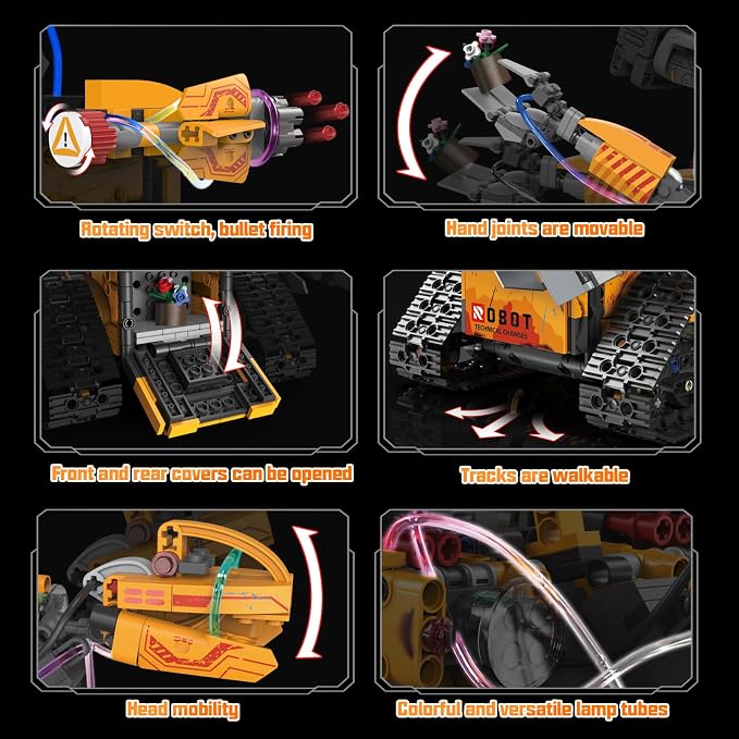 Remote control robot kit for kids indoor building activity