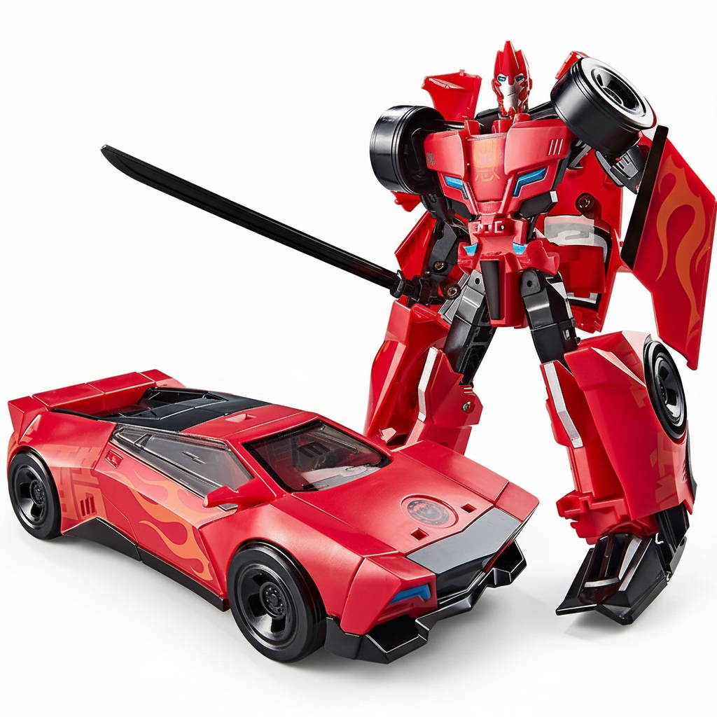 Remote control transforming robot toy for kids