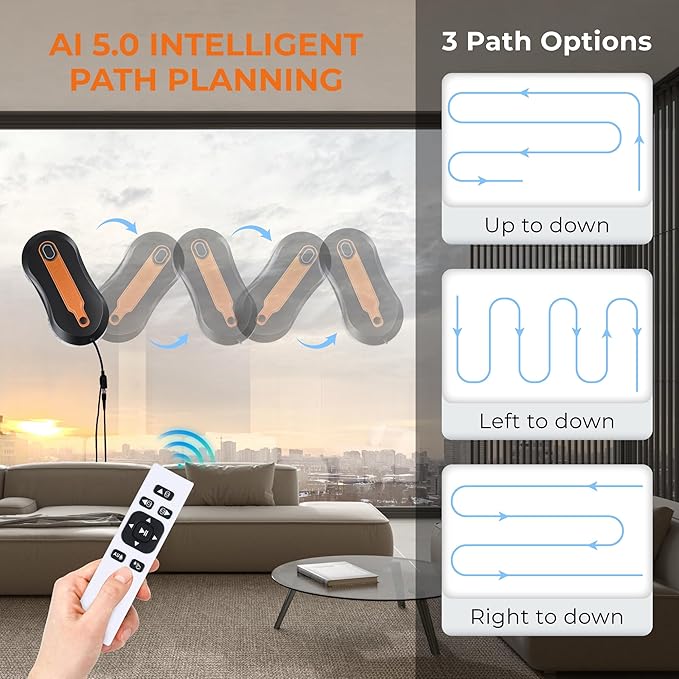 Remote control automatic window cleaner device