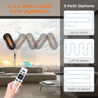 Remote control automatic window cleaner device