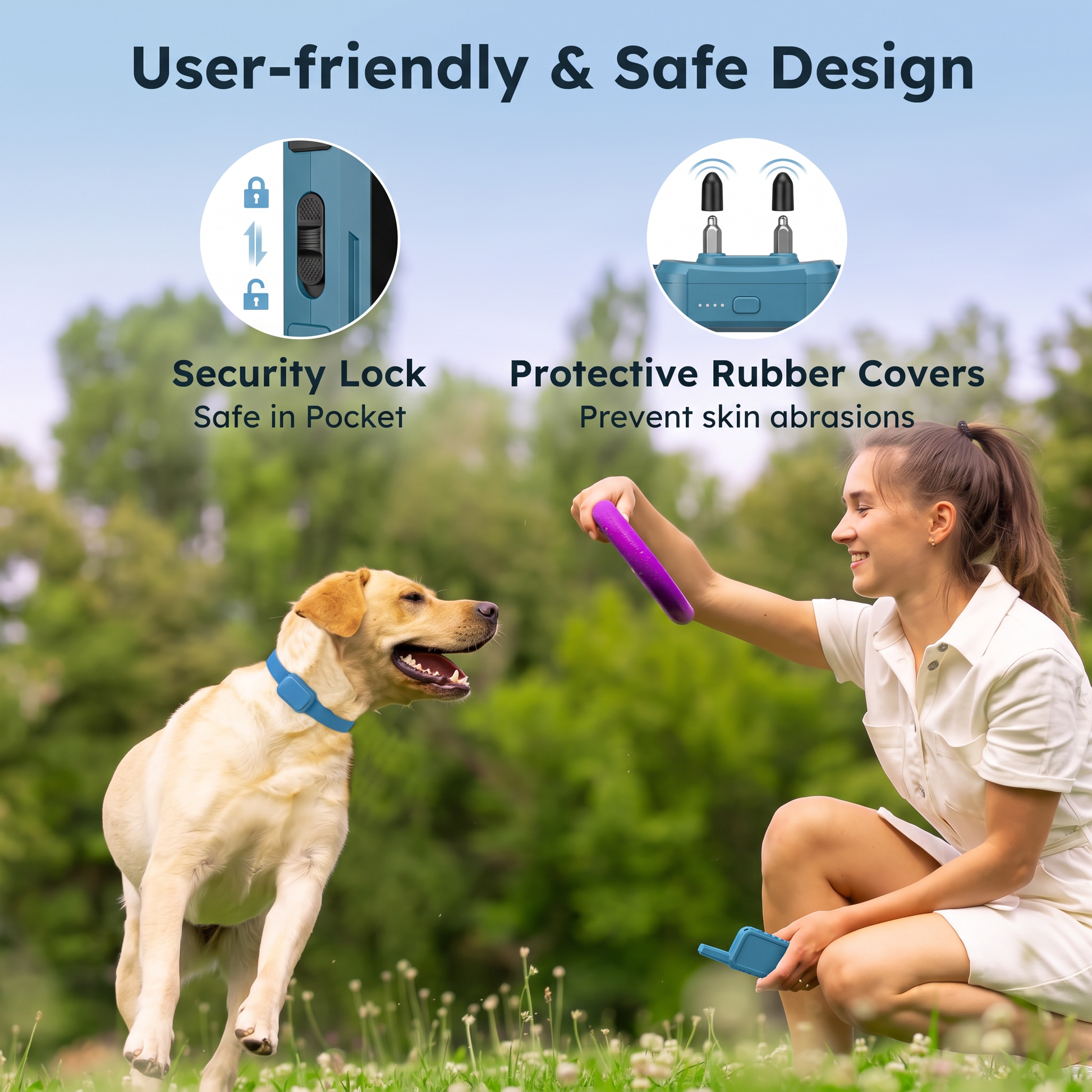 Remote Dog Training Collar With Multiple Adjustable Modes