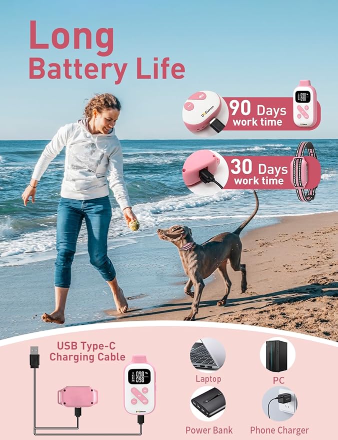 remote no prong dog collar for small medium large dogs