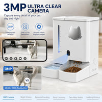 Remote pet feeding device with camera and automatic food dispenser