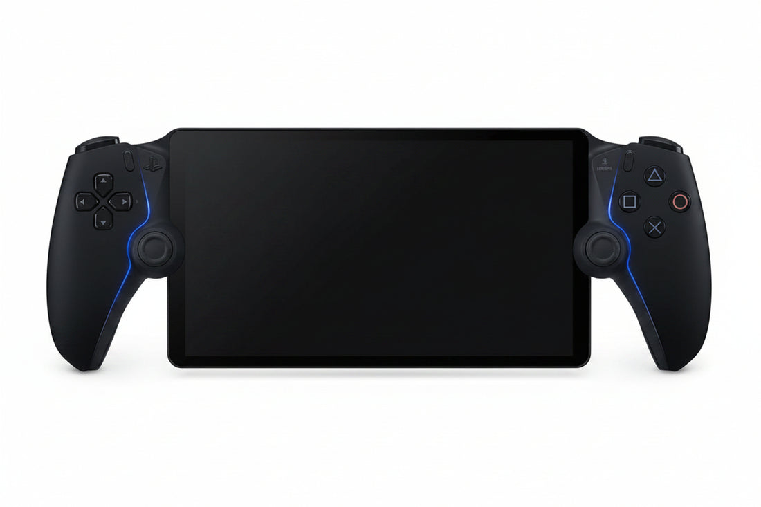 remote play handheld console black 8 inch display gaming device